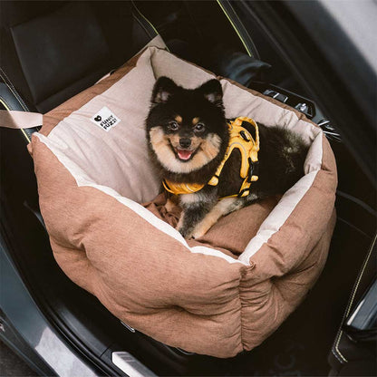 Travel Protection Booster Waterproof Elevated & Thickened Dog Car Seat Bed